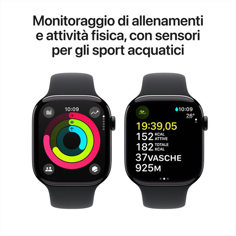 APPLE - Apple Watch series 10 GPS (alluminio) con cinturino Sport Band