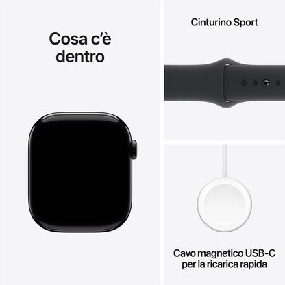 APPLE - Apple Watch series 10 GPS (alluminio) con cinturino Sport Band